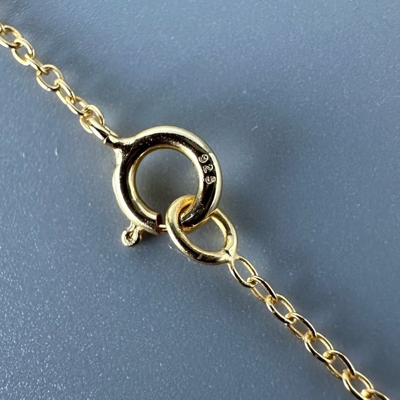 14k Gold Vermeil Palm Tree Necklace - Picture 8 of 12